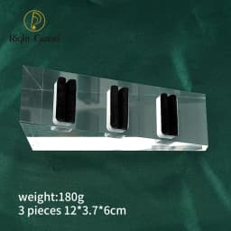 Clear Polished Acrylic Piercings Jewelry Display Stand Holder Showcase with Black Velvet 3/4/8/16 Holes Earrings Display