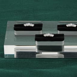 Clear Polished Acrylic Piercings Jewelry Display Stand Holder Showcase with Black Velvet 3/4/8/16 Holes Earrings Display