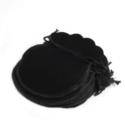 100Pcs Lovely Thin Velvet Pouch Drawstring Jewelry Bag 70*80mm,Party Holiday New Year Christmas Wedding Rings Promotion Gift Bag