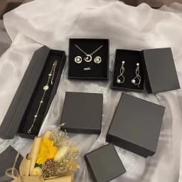 10Pcs 5x5cm 5x8cm 7x9cm 9x9cm Jewelry Kraft Paper Box Cardboard Case For Boutique Earrings Studs Rings Necklace Pendant Bracelet