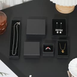 10Pcs 5x5cm 5x8cm 7x9cm 9x9cm Jewelry Kraft Paper Box Cardboard Case For Boutique Earrings Studs Rings Necklace Pendant Bracelet