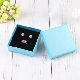 10Pcs 5x5cm 5x8cm 7x9cm 9x9cm Jewelry Kraft Paper Box Cardboard Case For Boutique Earrings Studs Rings Necklace Pendant Bracelet