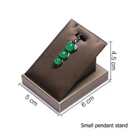 PU Brown Ring Earrings Pendant Necklace Jewelry Display Stand Set Tray Bangle Bracelet Storage Case Holder Organizer Kit