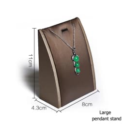 PU Brown Ring Earrings Pendant Necklace Jewelry Display Stand Set Tray Bangle Bracelet Storage Case Holder Organizer Kit