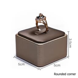 PU Brown Ring Earrings Pendant Necklace Jewelry Display Stand Set Tray Bangle Bracelet Storage Case Holder Organizer Kit