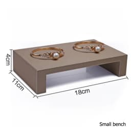 PU Brown Ring Earrings Pendant Necklace Jewelry Display Stand Set Tray Bangle Bracelet Storage Case Holder Organizer Kit