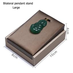 PU Brown Ring Earrings Pendant Necklace Jewelry Display Stand Set Tray Bangle Bracelet Storage Case Holder Organizer Kit