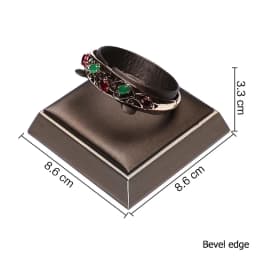 PU Brown Ring Earrings Pendant Necklace Jewelry Display Stand Set Tray Bangle Bracelet Storage Case Holder Organizer Kit