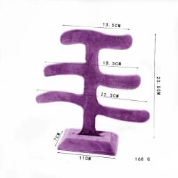 Jewelry Display Rack Purple Velvet Display Window Necklace Ring Jewelry Display Props High-End Jewelry Display Props