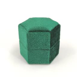 Hexagon Velvet Jewelry Box with Detachable Lid 3 Compartment Ring Box for Wedding Ceremony Engagement Ring Display Box