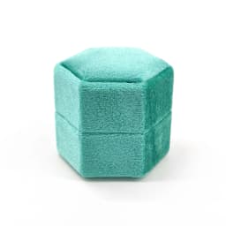 Hexagon Velvet Jewelry Box with Detachable Lid 3 Compartment Ring Box for Wedding Ceremony Engagement Ring Display Box