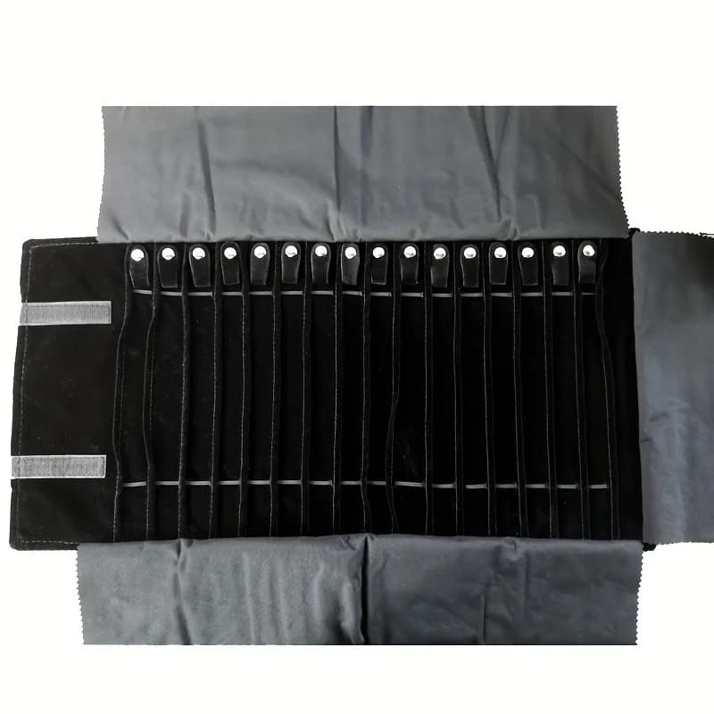Travel Jewelry Necklace Display Holder Storage Bag Portable Chain Jewelry Roll Up Carrying Bag Case for Bracelet Gift organizer