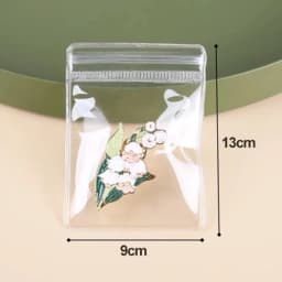 10/50Pcs Transparent PVC Jewelry Organizer Pouches Bags Anti-Oxidation Earring Pendant Necklace Bracelet Storage Holder Box