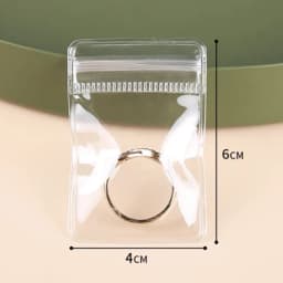 10/50Pcs Transparent PVC Jewelry Organizer Pouches Bags Anti-Oxidation Earring Pendant Necklace Bracelet Storage Holder Box