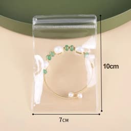 10/50Pcs Transparent PVC Jewelry Organizer Pouches Bags Anti-Oxidation Earring Pendant Necklace Bracelet Storage Holder Box