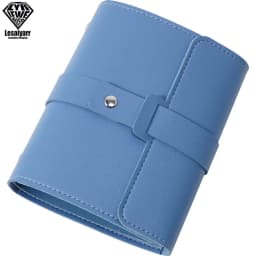 Creative Book Shape PU Leather Earrings Storage Bag Earrings Studs Eadrops Organizer Portable Jwelry Storage Bag Large Capacity