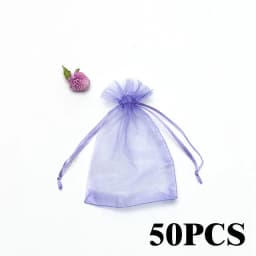 10-50pcs/lot Colorful Jewelry Packaging Bags 7*9 9*12 10*15 13*18cm Organza Bag Gift Storage Wedding Drawstring Bag Wholesale