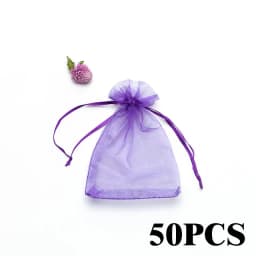 10-50pcs/lot Colorful Jewelry Packaging Bags 7*9 9*12 10*15 13*18cm Organza Bag Gift Storage Wedding Drawstring Bag Wholesale