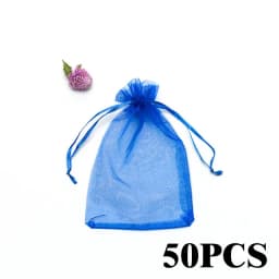 10-50pcs/lot Colorful Jewelry Packaging Bags 7*9 9*12 10*15 13*18cm Organza Bag Gift Storage Wedding Drawstring Bag Wholesale