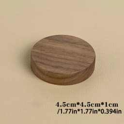 Wood Jewelry Display Stand Walnut Figure Doll Organizer, Handmade Mini Beech Figurines Blind Box Base Cosmetics Ring Holder