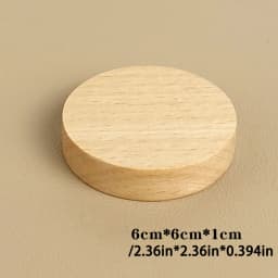 Wood Jewelry Display Stand Walnut Figure Doll Organizer, Handmade Mini Beech Figurines Blind Box Base Cosmetics Ring Holder