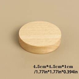 Wood Jewelry Display Stand Walnut Figure Doll Organizer, Handmade Mini Beech Figurines Blind Box Base Cosmetics Ring Holder