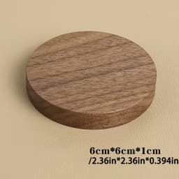 Wood Jewelry Display Stand Walnut Figure Doll Organizer, Handmade Mini Beech Figurines Blind Box Base Cosmetics Ring Holder