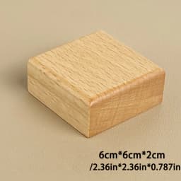 Wood Jewelry Display Stand Walnut Figure Doll Organizer, Handmade Mini Beech Figurines Blind Box Base Cosmetics Ring Holder