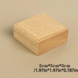 Wood Jewelry Display Stand Walnut Figure Doll Organizer, Handmade Mini Beech Figurines Blind Box Base Cosmetics Ring Holder