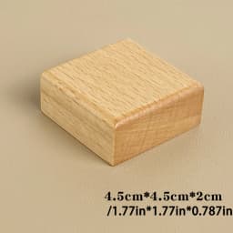 Wood Jewelry Display Stand Walnut Figure Doll Organizer, Handmade Mini Beech Figurines Blind Box Base Cosmetics Ring Holder