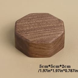 Wood Jewelry Display Stand Walnut Figure Doll Organizer, Handmade Mini Beech Figurines Blind Box Base Cosmetics Ring Holder