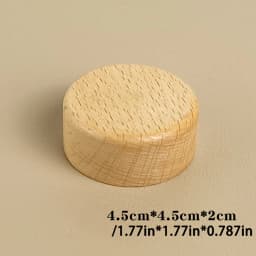 Wood Jewelry Display Stand Walnut Figure Doll Organizer, Handmade Mini Beech Figurines Blind Box Base Cosmetics Ring Holder