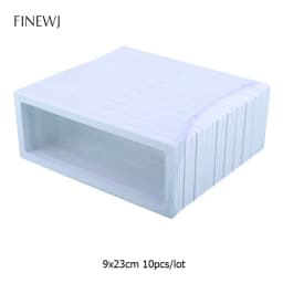 Bulk Lot of 10 PE Film Display Box Ring Earring Jewelry Stand Holder Membrane Case Coin Container Floating Presentation Retainer