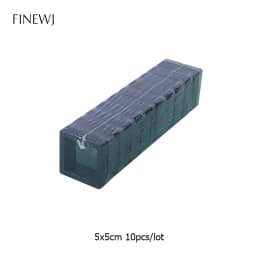 Bulk Lot of 10 PE Film Display Box Ring Earring Jewelry Stand Holder Membrane Case Coin Container Floating Presentation Retainer