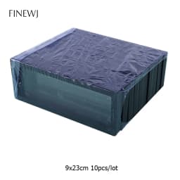 Bulk Lot of 10 PE Film Display Box Ring Earring Jewelry Stand Holder Membrane Case Coin Container Floating Presentation Retainer