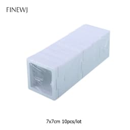 Bulk Lot of 10 PE Film Display Box Ring Earring Jewelry Stand Holder Membrane Case Coin Container Floating Presentation Retainer