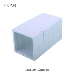 Bulk Lot of 10 PE Film Display Box Ring Earring Jewelry Stand Holder Membrane Case Coin Container Floating Presentation Retainer