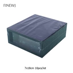 Bulk Lot of 10 PE Film Display Box Ring Earring Jewelry Stand Holder Membrane Case Coin Container Floating Presentation Retainer