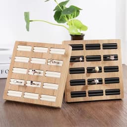 1pc, Bamboo Ring Storage Tray, Used for Jewelry, Earrings, Ring Storage and Arrangement