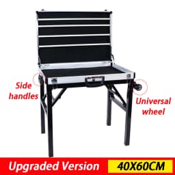 Night Market Stall Jewelry Box Portable Foldable Jewelry Organizer Boxes Multifunctional Aluminum Earring Display Stand