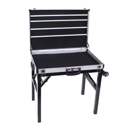 Night Market Stall Jewelry Box Portable Foldable Jewelry Organizer Boxes Multifunctional Aluminum Earring Display Stand