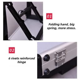 Night Market Stall Jewelry Box Portable Foldable Jewelry Organizer Boxes Multifunctional Aluminum Earring Display Stand