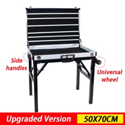 Night Market Stall Jewelry Box Portable Foldable Jewelry Organizer Boxes Multifunctional Aluminum Earring Display Stand