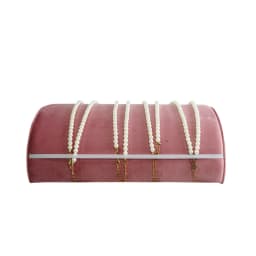 High Quality Exhibition Counter Bracelet Display Stand Velvet Half Round Jewelry Organizer for Retail Store Display Props
