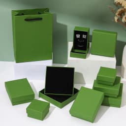 10Pcs Jewelry Paper Box 5x5cm 5x8cm 7x9cm 9x9cm Case Studs Rings Earrings Necklace Bracelet Bangle Pendant Brooch Gift Organizer