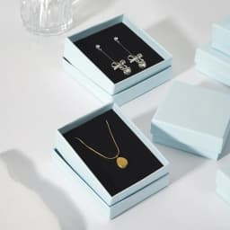 10Pcs Jewelry Paper Box 5x5cm 5x8cm 7x9cm 9x9cm Case Studs Rings Earrings Necklace Bracelet Bangle Pendant Brooch Gift Organizer