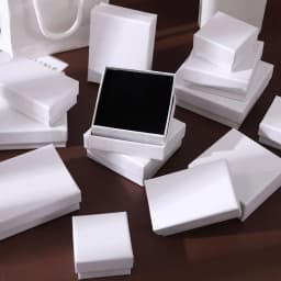 10Pcs Jewelry Paper Box 5x5cm 5x8cm 7x9cm 9x9cm Case Studs Rings Earrings Necklace Bracelet Bangle Pendant Brooch Gift Organizer
