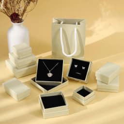 10Pcs Jewelry Paper Box 5x5cm 5x8cm 7x9cm 9x9cm Case Studs Rings Earrings Necklace Bracelet Bangle Pendant Brooch Gift Organizer