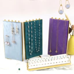 Screen S/L Options Necklace Pendants Jewelry Stand Organizer Silky Velvet Jewelry Display Mannequin Model Bust Show Exhibitor