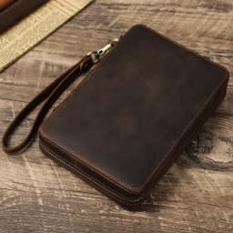 Stylish Watch Band Organizers Holds 12 Straps PU Leather Construction Travel